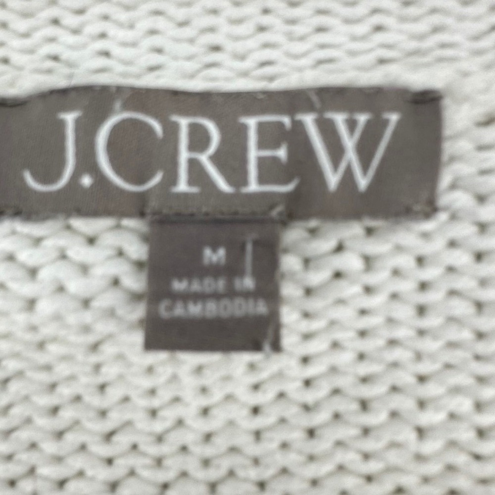 J.Crew Roll Neck Striped Sweater Cotton Fisherman Preppy Nautical Coastal M - Picture 3 of 7